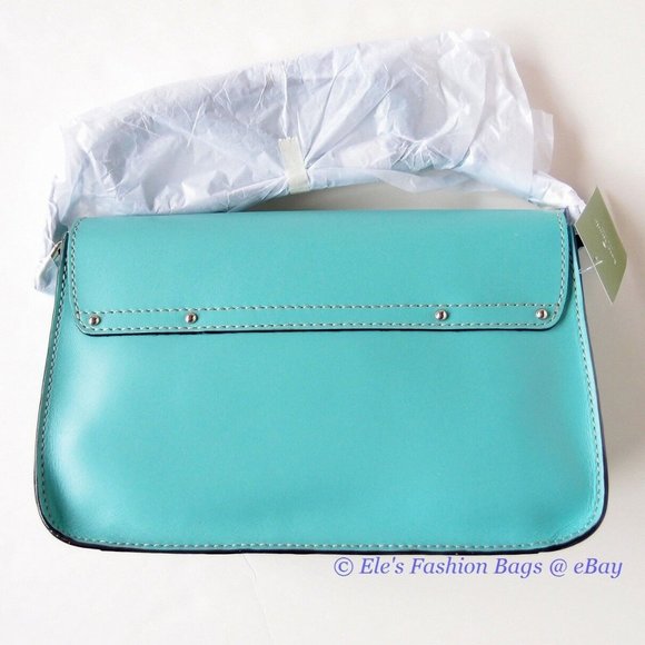 Kate Spade Navy Leather Tote Pebbled Leather Las Mejores Ofertas